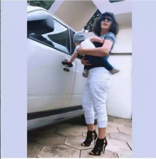 Actress Nadia Buari And Her Baby Step Out Together